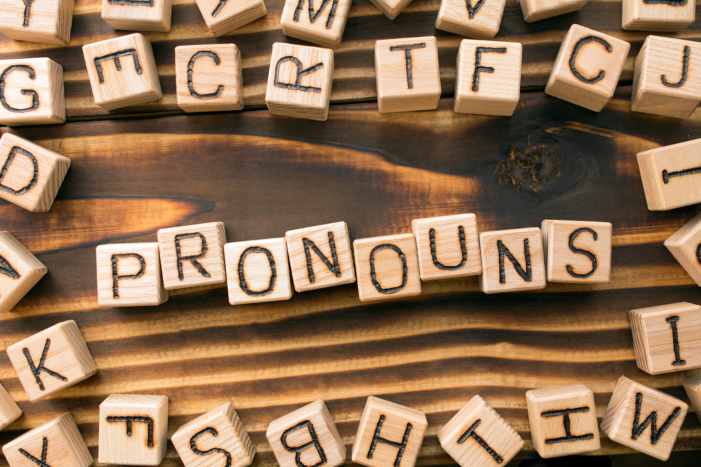The word pronouns
