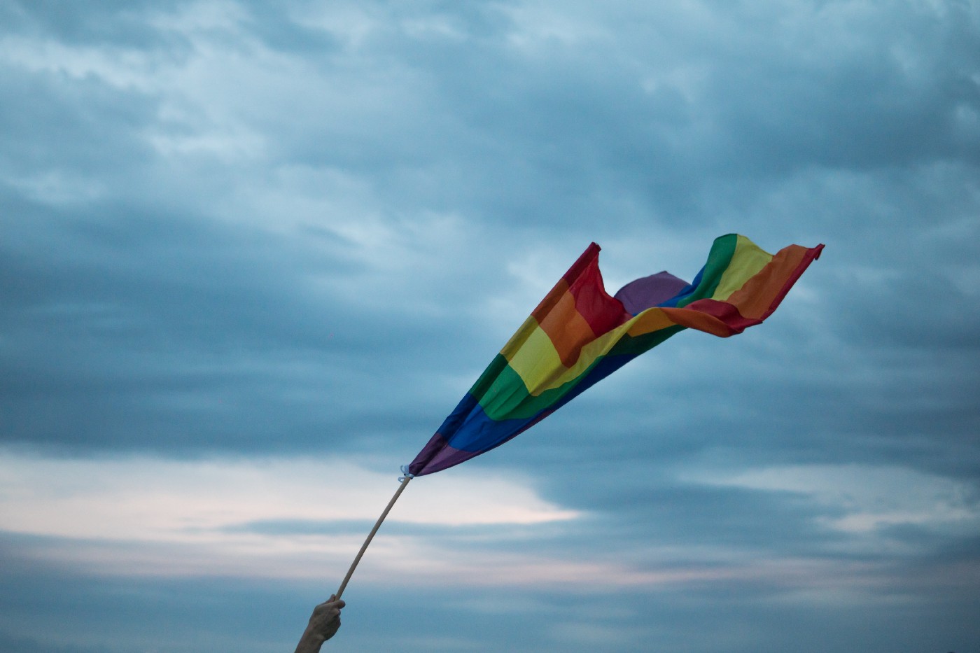 A rainbow flag