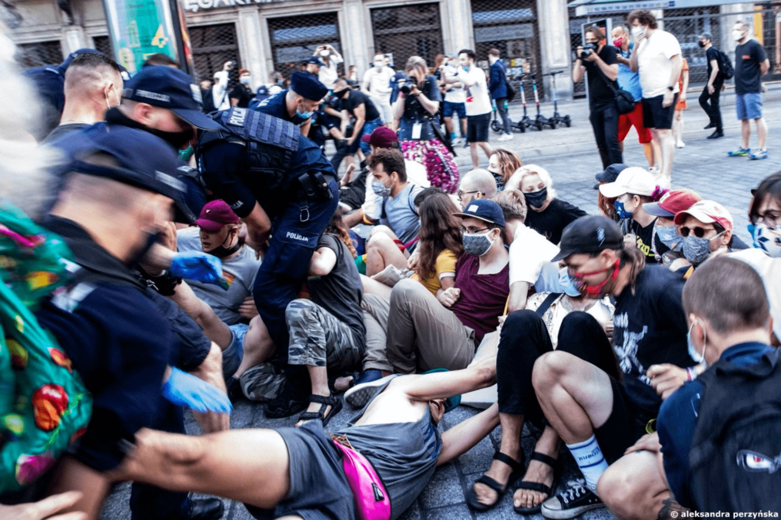 Protests in Poland on 7 August 2020