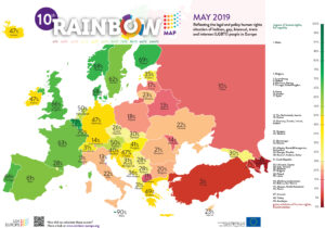 Rainbow Europe Map and Index 2019