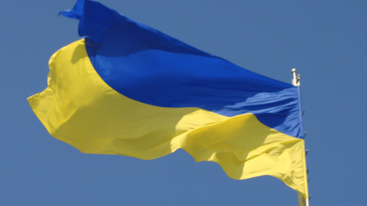 An image of the Ukrainian flag