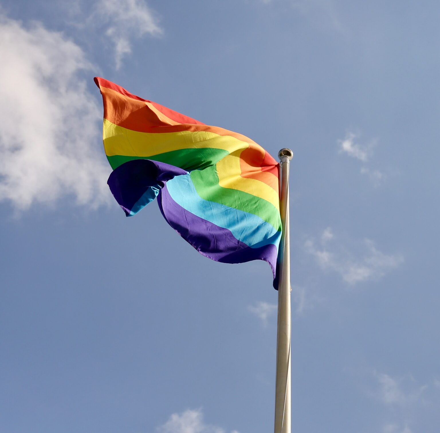 A rainbow flag