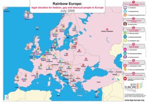 Rainbow Europe Map and Index 2009