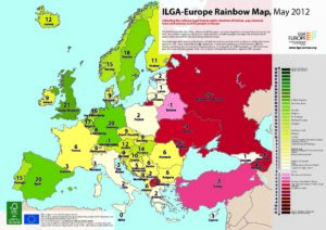 Rainbow Europe Map and Index 2012