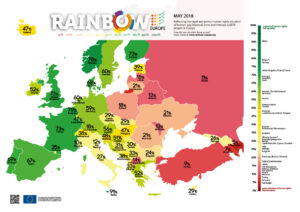 Rainbow Europe Map and Index  2018
