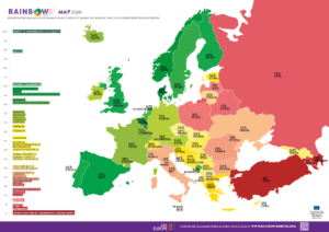 Rainbow Europe Map and Index 2020