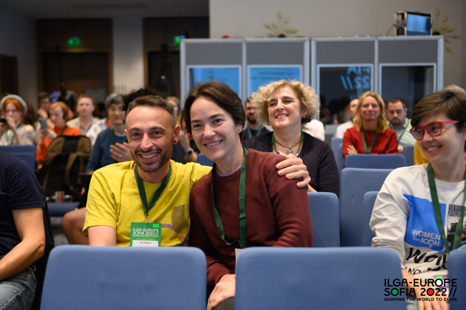 Yuri Guaiana and Olena Shevchenko at the Annual Conference 2022