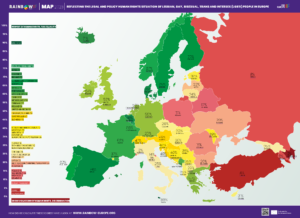 Rainbow Europe Map and Index 2023